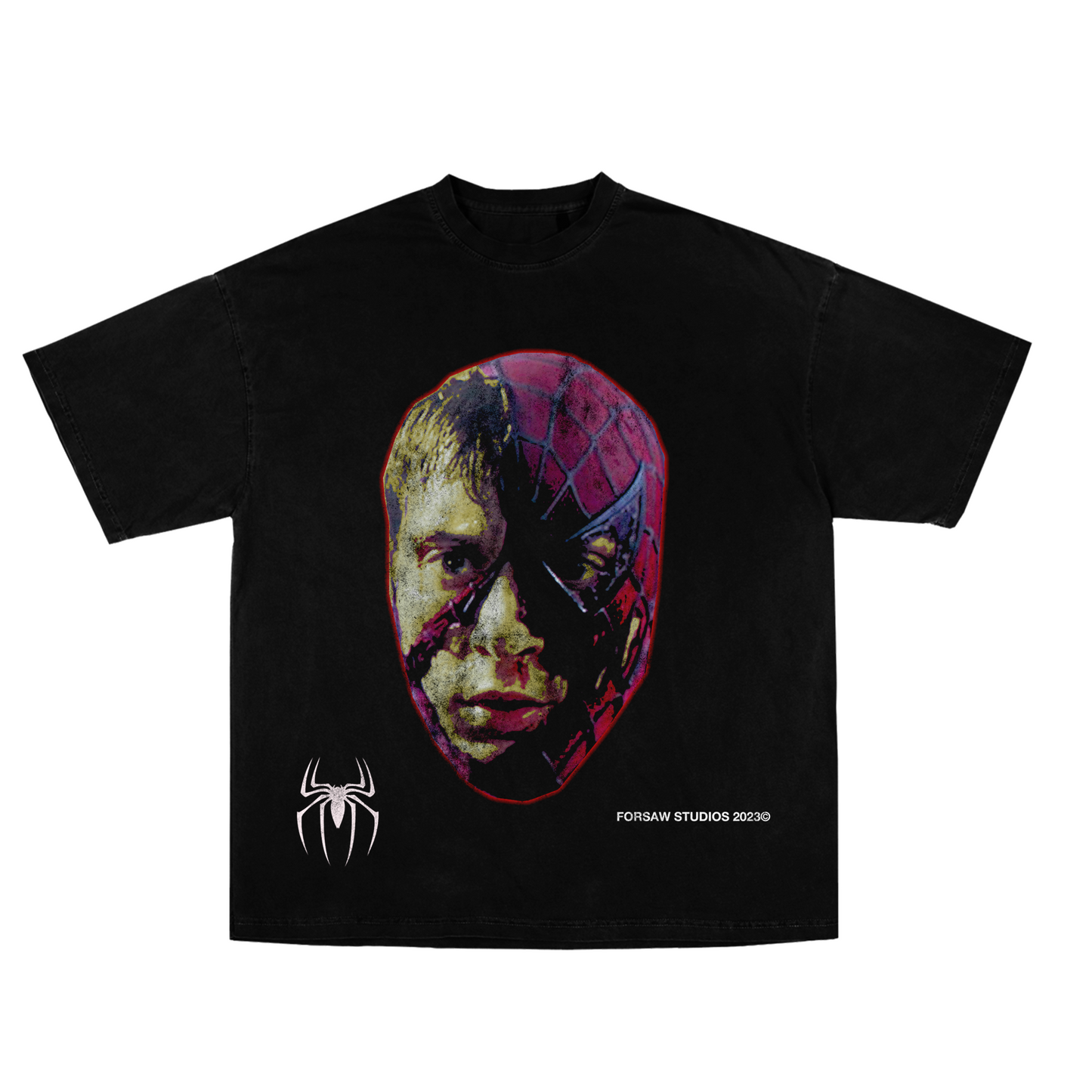 Bruised Spidey Tee (Double-Sided)